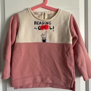 Cute girl Zara sweatshirt